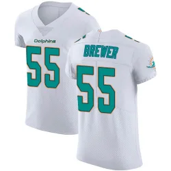 Men's Aaron Brewer Miami Dolphins No.55 Elite Vapor Untouchable Jersey - White