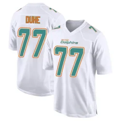 Men's Adam Joseph Duhe Miami Dolphins No.77 Game Fashion Jersey - White
