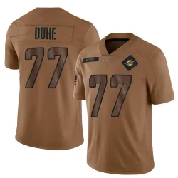 Men's Adam Joseph Duhe Miami Dolphins No.77 Limited 2023 Salute To Service Jersey - Brown