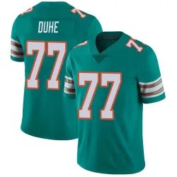 Men's Adam Joseph Duhe Miami Dolphins No.77 Limited Alternate Vapor Untouchable Jersey - Aqua