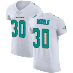 Men's Alec Ingold Miami Dolphins No.30 Elite Vapor Untouchable Jersey - White