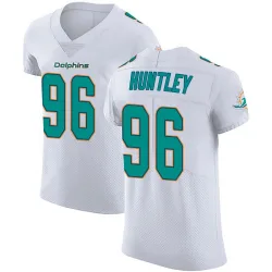 Men's Alex Huntley Miami Dolphins No.96 Elite Vapor Untouchable Jersey - White