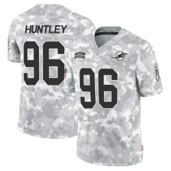 Men's Alex Huntley Miami Dolphins No.96 Limited 2024 Salute to Service Jersey - Arctic Camo