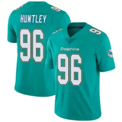 Men's Alex Huntley Miami Dolphins No.96 Limited Team Color Vapor Untouchable Jersey - Aqua