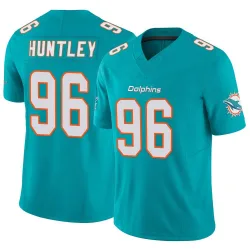 Men's Alex Huntley Miami Dolphins No.96 Limited Vapor F.U.S.E. Jersey - Aqua