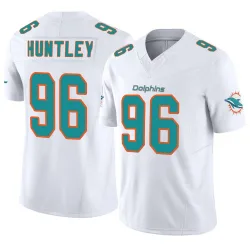 Men's Alex Huntley Miami Dolphins No.96 Limited Vapor F.U.S.E. Jersey - White