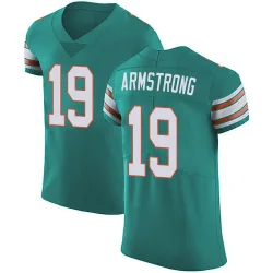 Men's Andrew Armstrong Miami Dolphins No.19 Elite Aqua Alternate Vapor Untouchable Jersey - Green