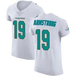 Men's Andrew Armstrong Miami Dolphins No.19 Elite Vapor Untouchable Jersey - White