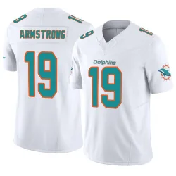 Men's Andrew Armstrong Miami Dolphins No.19 Limited Vapor F.U.S.E. Jersey - White