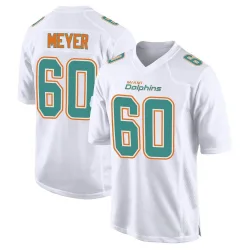 Men's Andrew Meyer Miami Dolphins No.60 Game Fashion Jersey - White