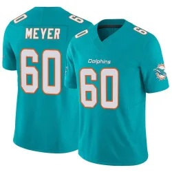 Men's Andrew Meyer Miami Dolphins No.60 Limited Vapor F.U.S.E. Jersey - Aqua