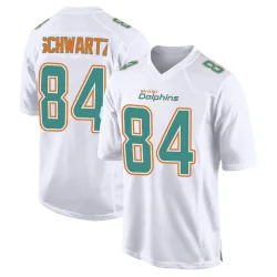 Men's Anthony Schwartz Miami Dolphins No.84 Game Fashion Jersey - White