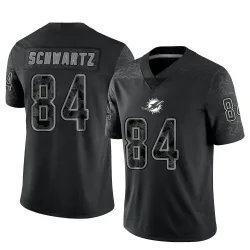 Men's Anthony Schwartz Miami Dolphins No.84 Limited Reflective Jersey - Black
