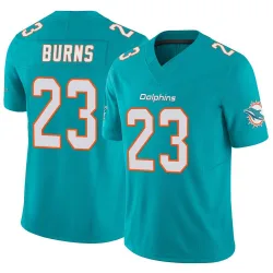 Men's Artie Burns Miami Dolphins No.23 Limited Vapor F.U.S.E. Jersey - Aqua