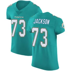 Men's Austin Jackson Miami Dolphins No.73 Elite Aqua Team Color Vapor Untouchable Jersey - Green