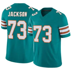 Men's Austin Jackson Miami Dolphins No.73 Limited Alternate Vapor F.U.S.E. Jersey - Aqua