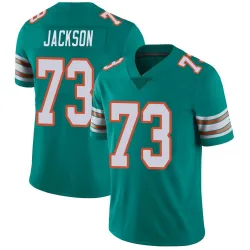 Men's Austin Jackson Miami Dolphins No.73 Limited Alternate Vapor Untouchable Jersey - Aqua