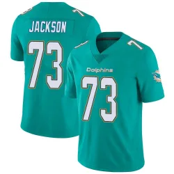 Men's Austin Jackson Miami Dolphins No.73 Limited Team Color Vapor Untouchable Jersey - Aqua