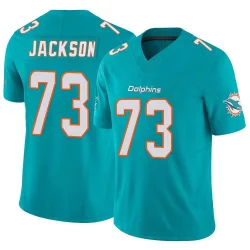 Men's Austin Jackson Miami Dolphins No.73 Limited Vapor F.U.S.E. Jersey - Aqua