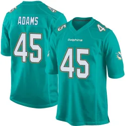 Men's BJ Adams Miami Dolphins No.45 Game Team Color Jersey - Aqua