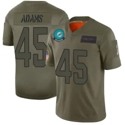 Men's BJ Adams Miami Dolphins No.45 Limited 2019 Salute to Service Jersey - Camo