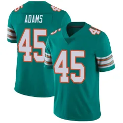 Men's BJ Adams Miami Dolphins No.45 Limited Alternate Vapor Untouchable Jersey - Aqua
