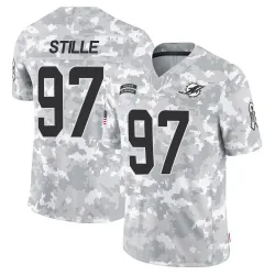 Men's Ben Stille Miami Dolphins No.97 Limited 2024 Salute to Service Jersey - Arctic Camo
