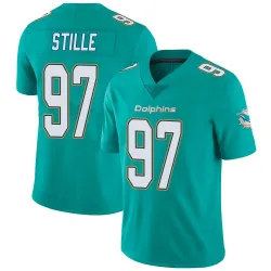 Men's Ben Stille Miami Dolphins No.97 Limited Team Color Vapor Untouchable Jersey - Aqua