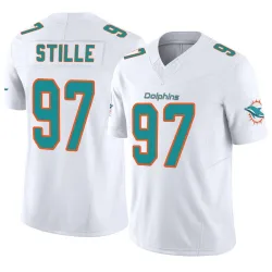 Men's Ben Stille Miami Dolphins No.97 Limited Vapor F.U.S.E. Jersey - White