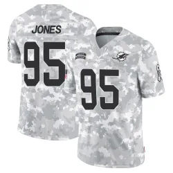 Men's Benito Jones Miami Dolphins No.95 Limited 2024 Salute to Service Jersey - Arctic Camo