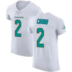 Men's Bradley Chubb Miami Dolphins No.2 Elite Vapor Untouchable Jersey - White