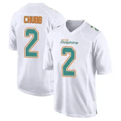 Men's Bradley Chubb Miami Dolphins No.2 Game Fashion Jersey - White