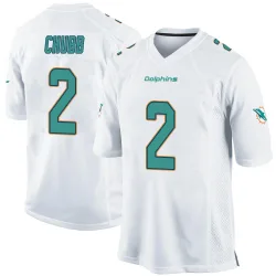 Men's Bradley Chubb Miami Dolphins No.2 Game Jersey - White