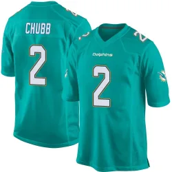 Men's Bradley Chubb Miami Dolphins No.2 Game Team Color Jersey - Aqua