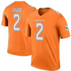 Men's Bradley Chubb Miami Dolphins No.2 Legend Color Rush Jersey - Orange