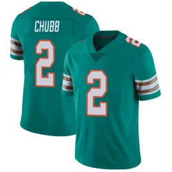 Men's Bradley Chubb Miami Dolphins No.2 Limited Alternate Vapor Untouchable Jersey - Aqua