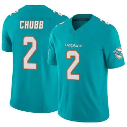 Men's Bradley Chubb Miami Dolphins No.2 Limited Vapor F.U.S.E. Jersey - Aqua