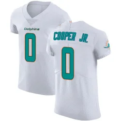 Men's Bump Cooper Jr. Miami Dolphins No.0 Elite Vapor Untouchable Jersey - White