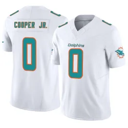 Men's Bump Cooper Jr. Miami Dolphins No.0 Limited Vapor F.U.S.E. Jersey - White