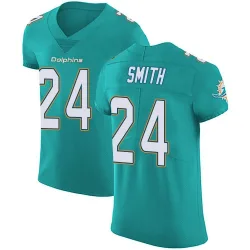 Men's Cam Smith Miami Dolphins No.24 Elite Aqua Team Color Vapor Untouchable Jersey - Green
