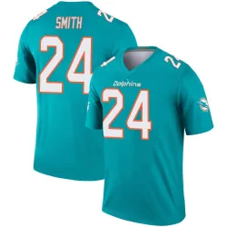 Men's Cam Smith Miami Dolphins No.24 Legend Jersey - Aqua