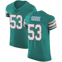 Men's Cameron Goode Miami Dolphins No.53 Elite Aqua Alternate Vapor Untouchable Jersey - Green