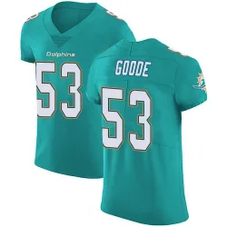 Men's Cameron Goode Miami Dolphins No.53 Elite Aqua Team Color Vapor Untouchable Jersey - Green