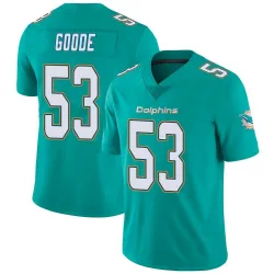 Men's Cameron Goode Miami Dolphins No.53 Limited Team Color Vapor Untouchable Jersey - Aqua