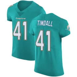 Men's Channing Tindall Miami Dolphins No.41 Elite Aqua Team Color Vapor Untouchable Jersey - Green