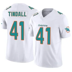 Men's Channing Tindall Miami Dolphins No.41 Limited Vapor F.U.S.E. Jersey - White