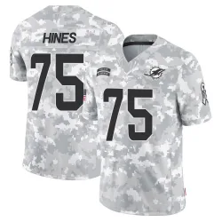 Men's Chasen Hines Miami Dolphins No.75 Limited 2024 Salute to Service Jersey - Arctic Camo