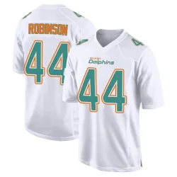 Men's Chop Robinson Miami Dolphins No.44 Game Fashion Jersey - White