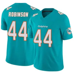 Men's Chop Robinson Miami Dolphins No.44 Limited Vapor F.U.S.E. Jersey - Aqua