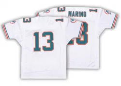 Men's Dan Marino Miami Dolphins No.13 Authentic 75TH Anniversary Throwback Jersey - White